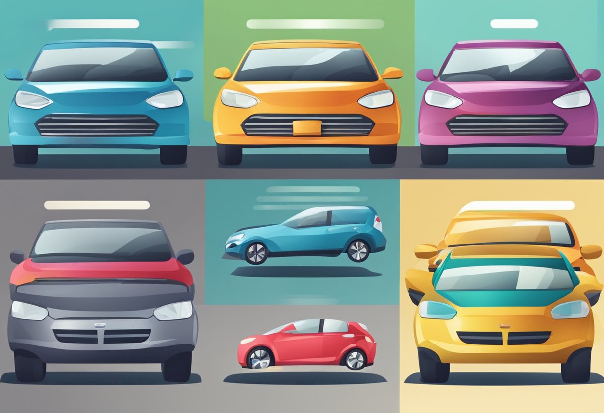 A variety of car insurance coverage options displayed with different driver categories